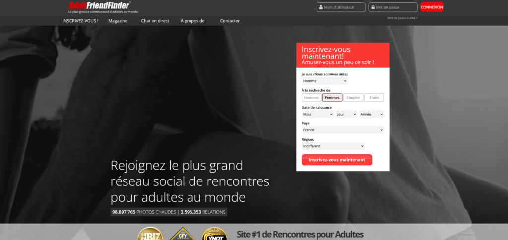 ADULTFRIENDFINDER aperçu