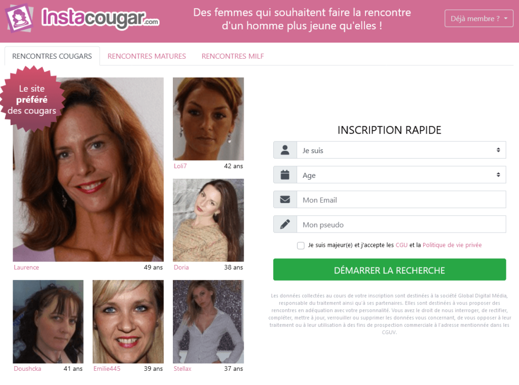 Instacougar aperçu