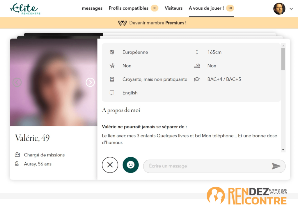 description profil elite rencontre