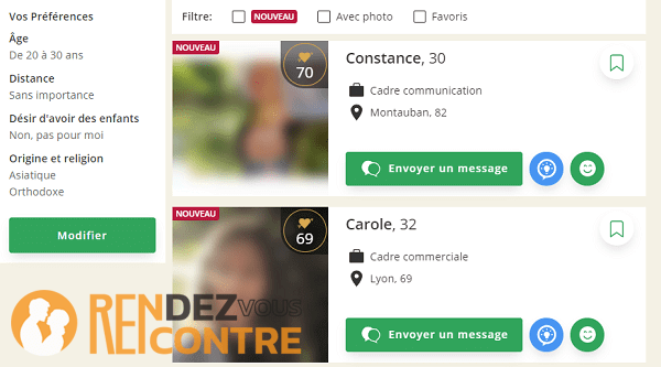 recherche critere profil elite rencontre